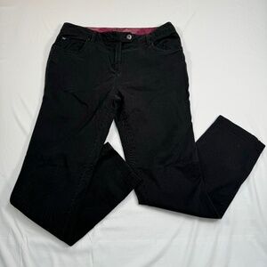 Regatta Great Outdoors Straight Leg Pants Womens Size L/10 Black Pocket Logo
